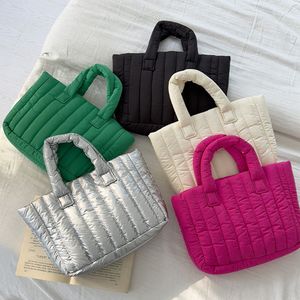 Женская зимняя большая вместительная полосатая сумка-тоут, новая модная женская модная мягкая пышная сумка-облако, сумка FMT-4142