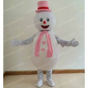 O mais novo traje mascote de boneco de neve de alta qualidade Carnaval Unisex Roupe