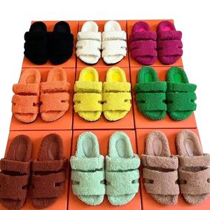 Luxury Fur Slippers Designer Wool Slides Women Mens Sandals Winter Warm Australia Home Shoes Casual Mules Designeroriginal004