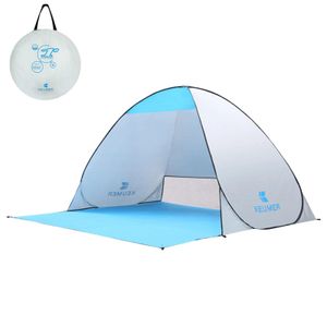 Skydd Automatisk Instant Popup Beach Tält Camping Tält Anti UV Sun Shelter Cabana för campingfiske Vandring Picknick