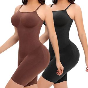 Kobiety Bodysuit Shapewear pełne ciało shaper sterowanie brzuchem odchudzanie osłony tyłek naciśnij uda szczupłe podchwytniki brzucha gorset 231221