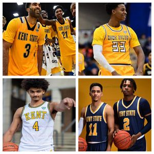 Customied 13 Jalen Sullinger Kent State Golden Flash Basketbol Forması Erkek Kadın Gençlik Tüm Dikişli Reggie Bass Tyem Freeman Chris Payton Jr. Julius Rollins