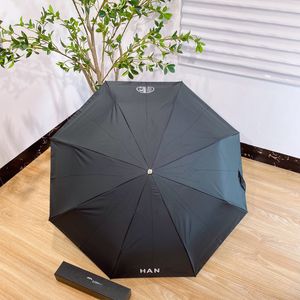 Brand Umbrellas Logo Print Umbrella with Gold Rose Handle Original Box