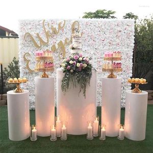 Party Decoration Event Decor Cylinder Pedestal Stand Metal Risers Set Dessert Cake Wedding Table Birthday Decorations