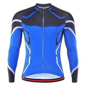 Anpassad sublimering 100% Polyester Mountain Cycling Jersey Quick-Torra Men Top Long Sleeve Design Jersey Riding Bike 231220