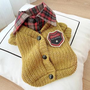 Abbigliamento per cani vestiti delicati per animali domestici a maglia per cani abbigliamento chihuahua cucciolo per camino per maglione medio mediocre calda ropa para perro