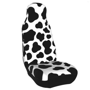 Bilstol täcker 1/2st biltäckning 3D Cow Skin Printing Auto Seats Cushion för