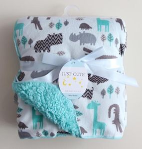 Детские одеяла Новые утолщенные двухслойные коралловые флисовые пеленки для младенцев Bebe Envelope Wrap с принтом совы Одеяло для новорожденных 2016349953