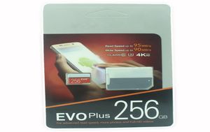 2019 Das neueste Produkt 128 GB 64 GB 32 GB EVO plus Micro SD TF -Karte 256 GB UHSI CLASS10 Mobile Speicherkarte DHL1232071