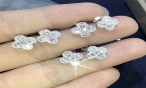 Choucong Unique Stud Earring Simple Fashion Jewelry 925 Sterling Silver T Princess Cut 3A Cubic Zircon CZ Diamond Eternity Party W4459278