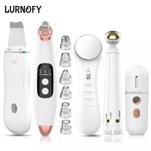 Ultrasonik Cilt Scrubber Blackhead Sökücü Elektrikli Gözenek Temizleyici Nano Sprey Yüz Vapur Masajı Enstrüman Göz Güzelliği 231220