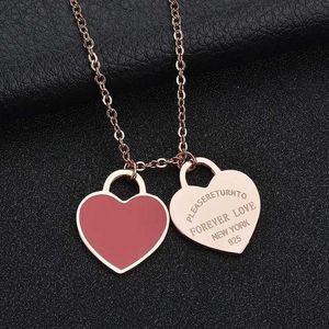 Popular for Women Trendy Jewlery Designer Costume Cute Necklaces Fashion Luxury Jewellery Heart Pendant Gifts with BoxAD67 AD67