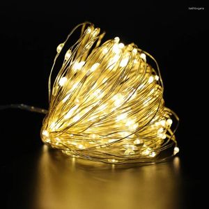 Strings 1M 2M 3M Copper Wire LED String Lights Holiday Lighting Fairy Garland For Christmas Tree Wedding Party Decoration With Battery