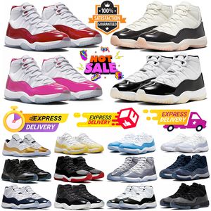 11 buty do koszykówki Jumpman 11s Mężczyźni Kobiety neapolitan wiśnia cement szary hodowany gamma niebieski chłodny szary spalut jam i sukienki męskie trenerzy sportu na zewnątrz