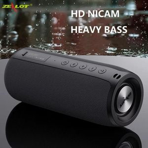 Głośniki AI Głośniki Zealot Mocne głośnik Bluetooth Bass Bezprzewodowy przenośny subwoofer Wodoodporne pudełko dźwiękowe Wsparcie TF TWS TWS USB Flash Dysk flash