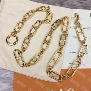 Belts Womens Designers Chains Fashion Designer Link Belt for Women Letter V Buckle Waist Chain Vintage Gold Waistband D23122008GD