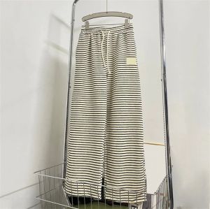 Women's Trousers Designer Striped Women's Casual Trousers Drawstring Straight Pants Fashion Sports Style Women's Pants