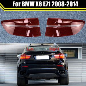 Auto Tail Lamp Light Case for X6 E71 2008-2014 Car Rear Taillight Lens Cover Lampshade Glass Lampcover Caps Taillamp Shell