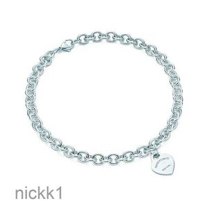 Beliebte herzförmige Kreuz Schlüssel 925 Sterling Silber Halskette Armband Frau Schmuck modische einfache Memorial Day Hochzeit Party J8JZ GD7I ES51