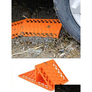 Travel Roadway Product Traction Boards Offroad Car Wheel Anti-Skid Pads Extraction Mats For Vehicles Sk In Mud Sand And Snow 2 Pack Or Dhavw