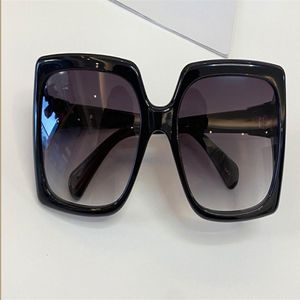 Kwadratowe okulary przeciwsłoneczne 0876 Black Grey Gradient soczewki Sonnenbrille Sunnies Soleil Gafas Oculos SO WOMEN SUN SLAKSES UV400 Prot2265