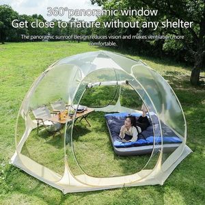 Transparent Dome Tent Camping Outdoor Waterproof 4 8 Person Mushroom For Wild Trips Hiking SurvivalOutdoor 231221