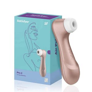 Massagegerät Sexspielzeug Massagegerät Deutsch Satisfizer Pro 2 Saugvibratoren weibliche Klitorisstimulation Vibration Nippelsauger Klitorisvibratoren für w