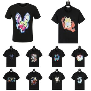 Psychos Bunnys Rabbits Summer Casual t Shirt Mens Womens Skeleton Rabbit 2024 New Design Multi Style Men Fashion Designer Tshirt Couple Short Sleeve