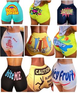 32 cores leggings novas mulheres shorts carta impressa sexy moda esportes shorts mini sexy treino roupas 6549814