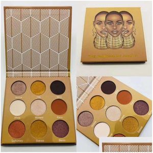 Sombra dos olhos em estoque Paleta de maquiagem de maquiagem da marca Paleta de sombra brilhante brilho fosco pérola palete cosméticos entrega de saúde beleza de beleza dhwrp