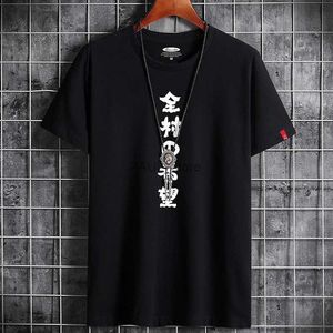 Men's T-Shirts T Shirt for Men 2023 Summer Hip Hop Anime New Fashion Clothing Harajuku Retro Oversized Manga Goth Streetwear Vintage T-shirtL2404