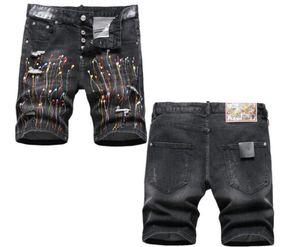 Men039s Dżinsy Shorts Denim mężczyźni Summer Męski Krótki projektant mody dżinsowej Short Ripped MM11HF10D6878804