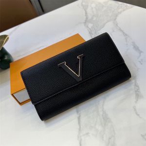 Frauen Männer Kartenhalter Klassische Kaplines Geldbeutel Taurillon Leder HaSp Wallet Mobiltelefon Taschendesigner Geldbörse M61248