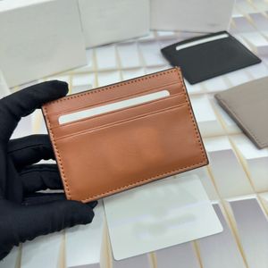 Kvinnors kreditkortshållare Pocket Wallet Portable Tote Leather Fashion Designer Tote Bag Dust Bag Original Box
