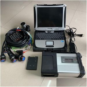 Strumenti diagnostici WiFi SD C5 MB Diagnosi a stella Sistema Win10 Strumento Scanner Strumento SSD Toughbook CF19 TOUCT SN S FL Set Drople Delivery Au Dhjvb