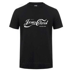 Njut av Jesus Kristus den verkliga kungen Christian Fun t -shirt Baptism Church Bride Squad Esthetic Faith Cotton Rolig gåva Tshirt 2106298332945