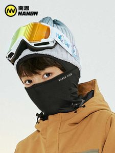 Nandn Nan'en Çocuk Kayak Maskesi Baş Kapağı Erkekler ve Kızlar için Rüzgar Proof Sıcak ve Hızlı Kurutma Dış Mekan Koruması için Rüzgar Geçirmez Kapak