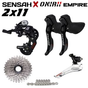 2x11 Speed SENSAH EMPIRE 22s Road Bike Groupset bicycl Shifter Rear Derailleurs Front Force RIVAL 5800 R7000 UT 105 231221