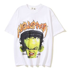 hellstar us size tees 티셔츠 남자 인쇄 디자이너 셔츠 스트리트 스트리트 피트 반바지 소매 티