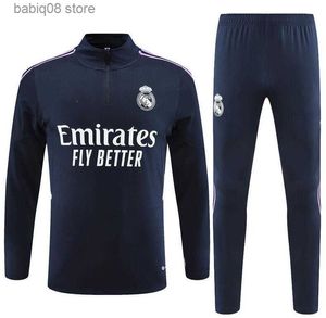 Fans Tops Tees 2023 Männer Kinder Fußball Trailsuits Sets Real Madrids Tracksuit Set 22 23 24 Fußball Kit Chandal Futbol Survetement Madride Training Anzug Fußballjacke