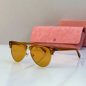 Designer di occhiali da sole di lusso MM Top for Women Mui Glasses Tortoise Shell Esili per occhiali Occerotto Spettacolo di moda Fashi