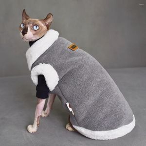 Abbigliamento per cani 2023 Giacca da neve per gatti senza pelo Moda invernale Ispessimento Caldi vestiti Sphynx comodi per cani di piccola taglia