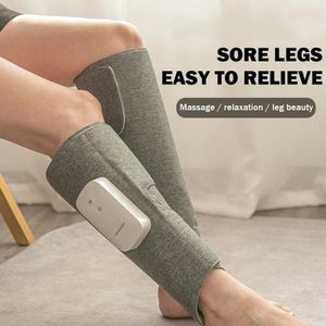 Massagem de perna inteligente sem fio massageador elétrico pressão de ar compressão bezerro alívio da dor muscular relaxar dispositivo 231220
