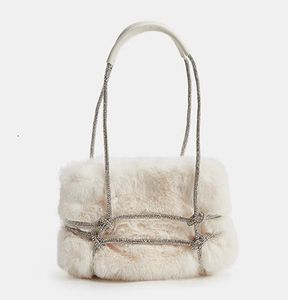 Torebki i torebki torebki dla kobiet dla kobiet luksusowe projektantki małe torebki torebki faux fur