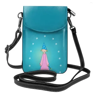 Evening Bags Cartoon Cute Little Fairy Shoulder Bag Magic Wand Gift Reusable Women Leather Office Female Purse Xmas