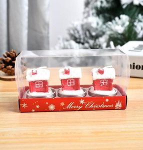 Candles 3pcs Santa Claus Christmas Candle Romantic Snowmen Xmas Tree Candlelight Party Dinner Atmosphere Decoration Natal2030641