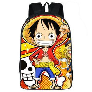 Monkey D Luffy Plecak One Piece Daypack Sea King School Bag Cartoon Packa
