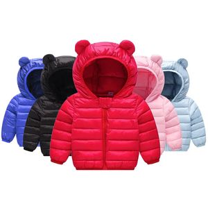 赤ちゃんの女の子のジャケット春秋の冬のコートキッズ温かいフード付きアウターウェア子供服幼児231220
