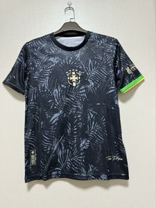 23/24 Brazylijskie T-shirty Męskie T-shirty Summer Soccer Fan Polos Oddychana odznaka materiału Haft Haft Footbor Football Football Casual Professional Shirt