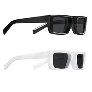 Mens Womens Runway Sunglasses SPR 24y Black and White Classic convexo estereoscópico de quadro grosso estilo Casual Beach férias A303Z